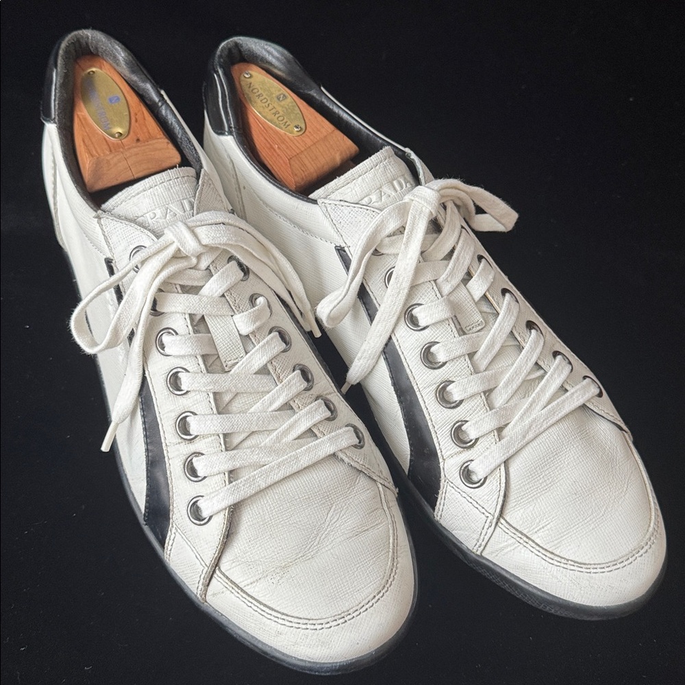 PRADA Leather Sneakers - Picture 2 of 8